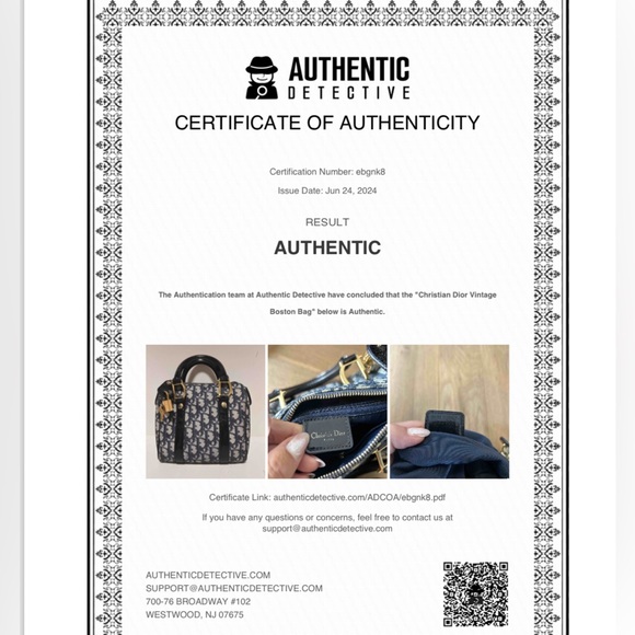 SOLD Dior Mini Boston Oblique - Picture 10 of 10